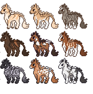 Sample generated characters